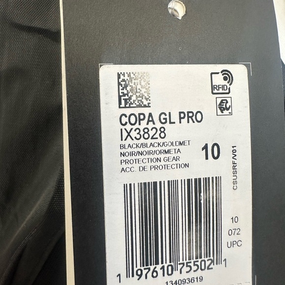 New Adidas Copa Pro Goalkeeper/Goalie Gloves Black/Gold IX3828 Men’s Size 10 - Picture 6 of 6